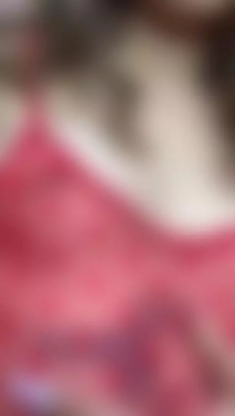 Red Lingerie Tease with Tongue And Pierced Nipples 💦👅 by emilywhinfree