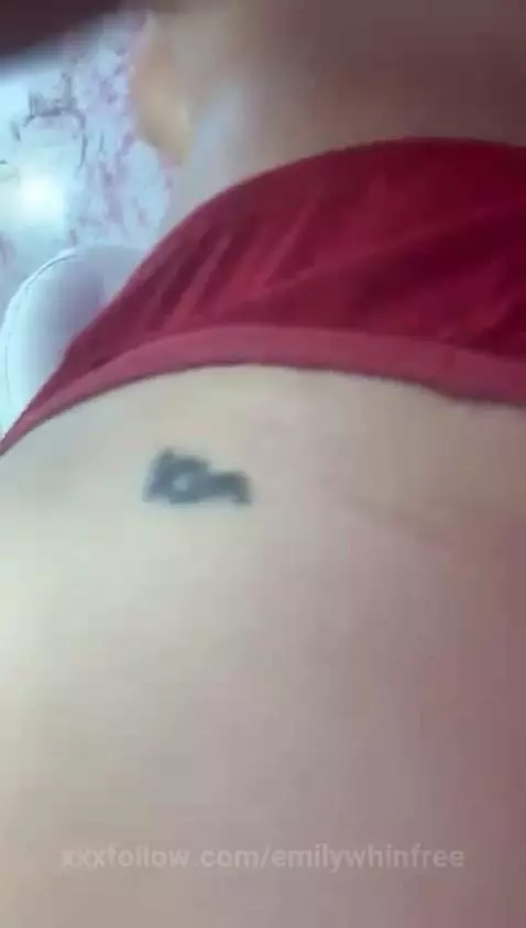 🍑 Red lingerie tease… my ass is all yours 💋🔥 by emilywhinfree