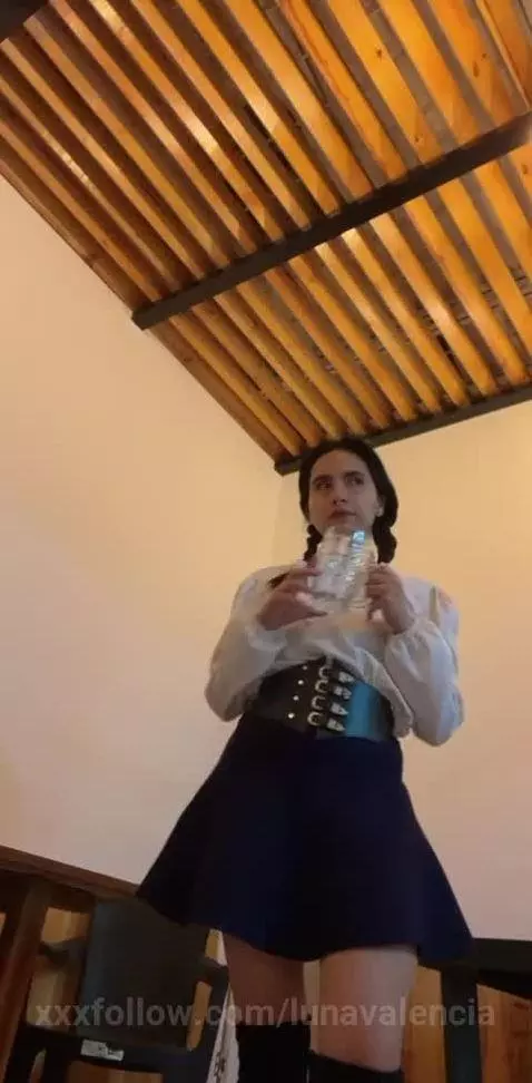 Hot Oktober lady! cheer up, have a beer with me by lunavalencia