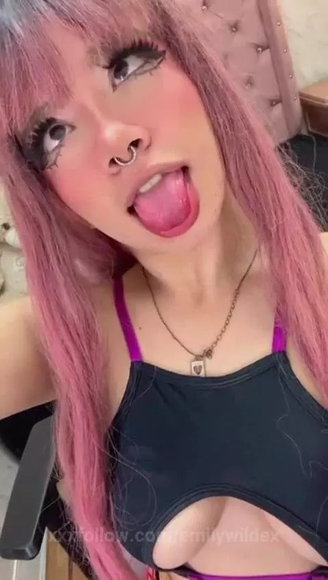 sweet ahegao face by emilywildex