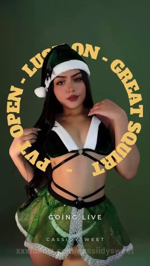 Christmas mode, under my skirt is your present by cassiidysweet