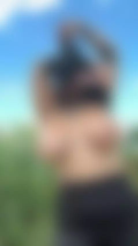 18+ Tattooed babe's huge nude tits and juicy ass outdoors. by bettybong