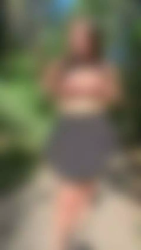 18+ Busty nude tits exposed in sexy forest skirt tease. by bettybong