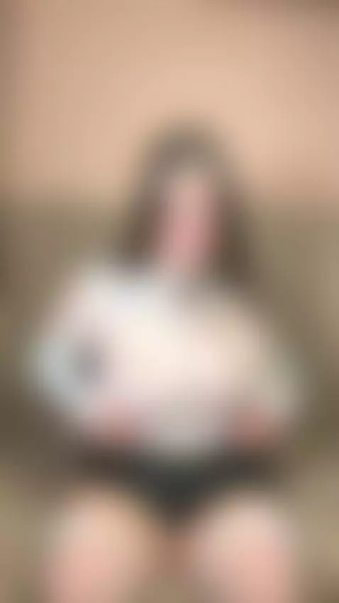 18+ Busty babe in sheer lace flashing huge tits. by bettybong