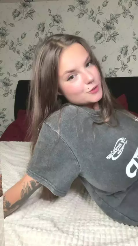 18+ Tattooed nude babe spreading legs, perky tits exposed. by bettybong