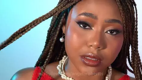 📞 Dressed in red lingerie and holding an old phone, she blen... by angelarobertts