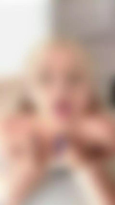 18+ Sexy blonde teases perky tits with pen, legs spread. by crazylexi