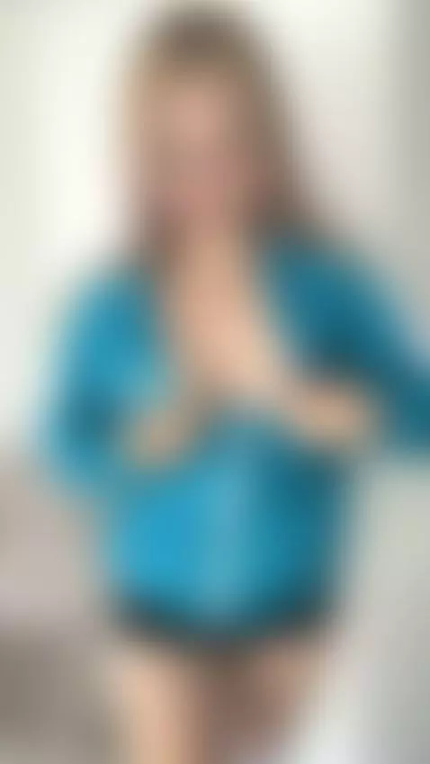 18+ Sexy blonde flashing perky nude tits in open jacket. by crazylexi