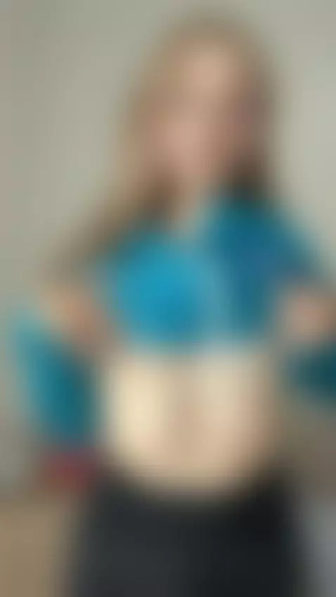 18+ Sexy blonde flashing small perky tits in tight shorts. by crazylexi