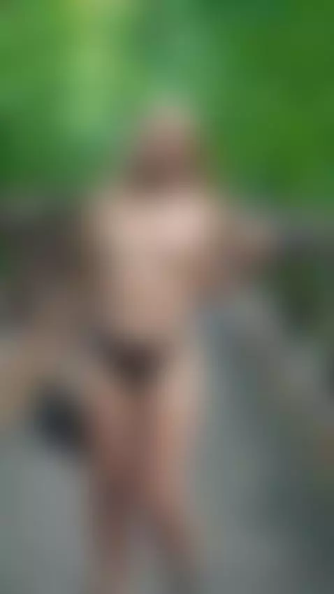 18+ Blonde nude perky tits & sheer ass tease in woods. by crazylexi