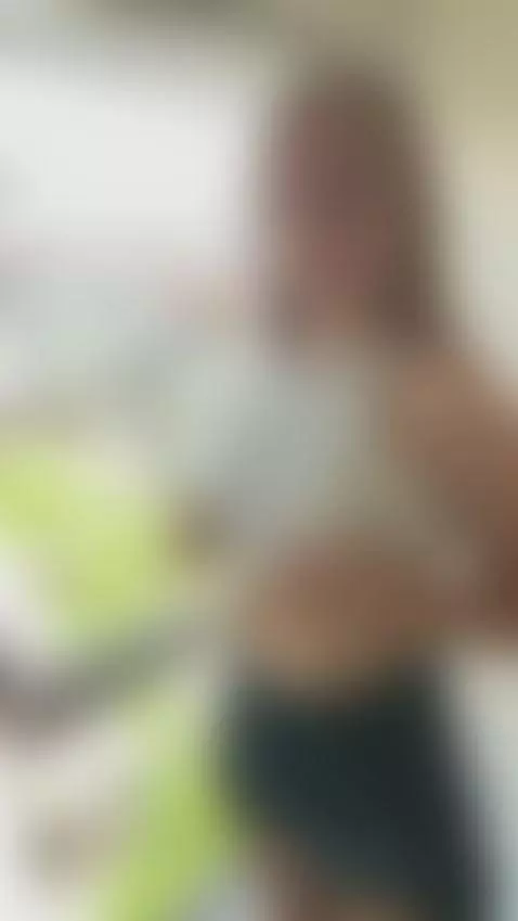 18+ Blonde flashing perky nude tits in shorts. by crazylexi