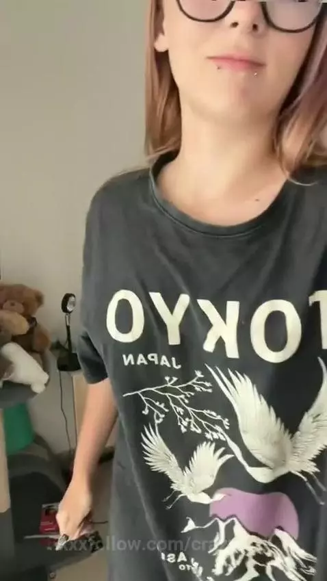 18+ Pink-haired cutie with perky small tits & sexy panty ass... by crazylexi