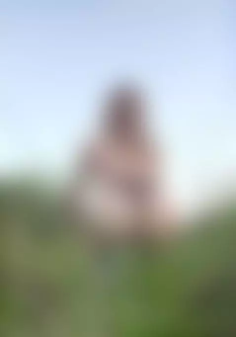 18+ Sexy nude ass in sheer thong, kneeling in grass. by crazylexi