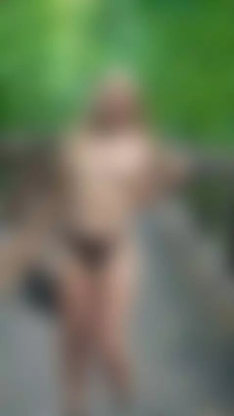 18+ Blonde nude on bridge, perky tits and sheer ass tease. by crazylexi