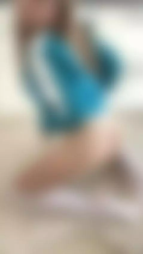 18+ Young sexy ass in thong, teasing on knees. by crazylexi