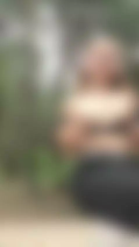 18+ Blonde flashing perky nude tits in woods. by crazylexi