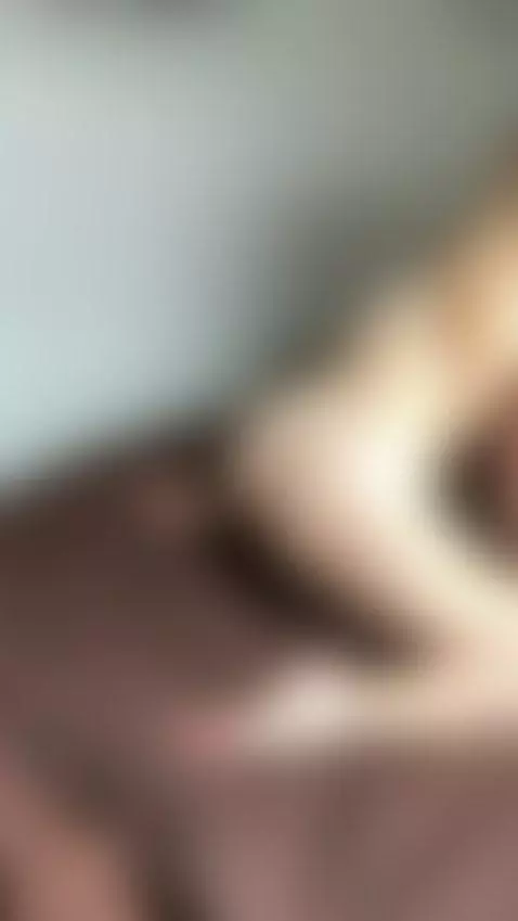 18+ Sexy nude blonde ass bent over bed. by crazylexi