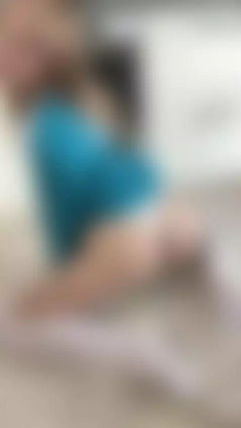 18+ Sexy blonde's thong ass bent over kitchen floor. by crazylexi