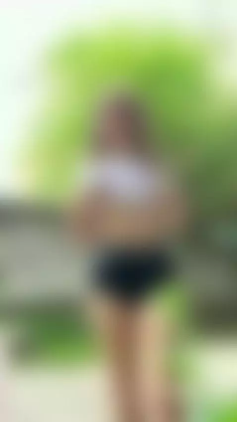 18+ Blonde teen flashing perky nude tits & tight ass in shor... by crazylexi