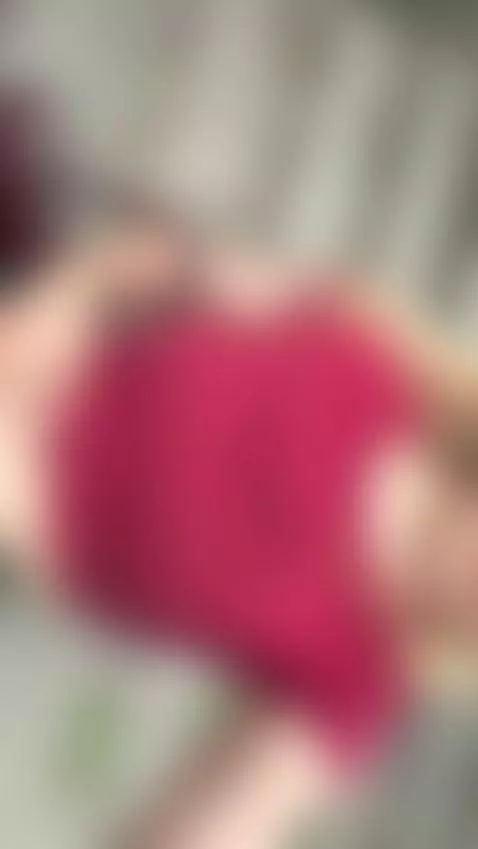 18+ Blonde cutie in sexy red top, perky tits teasing. by crazylexi