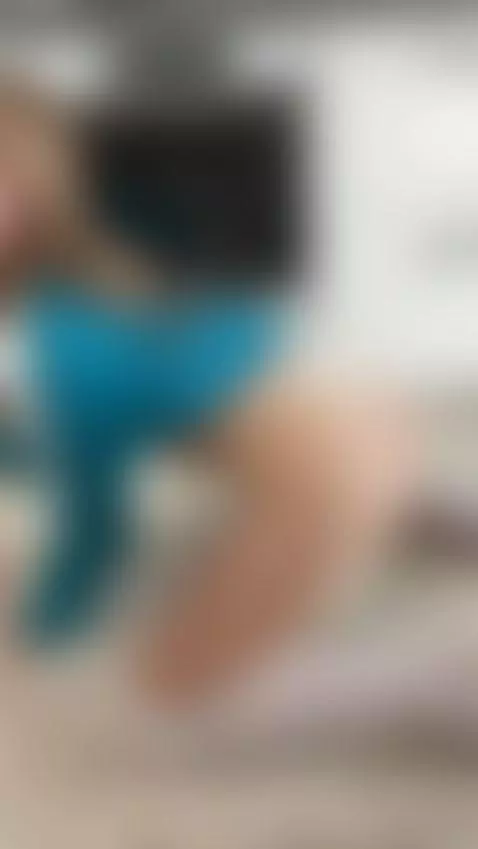 18+ Blonde's sexy ass in thong, crawling on kitchen floor. by crazylexi