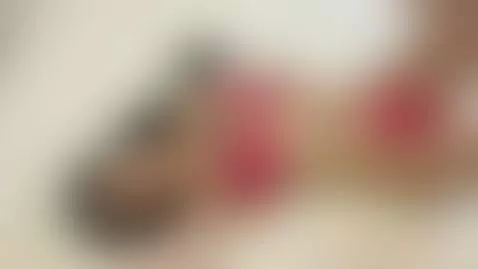 18+ Sexy brunette's perky tits and juicy ass in pink lingeri... by karawaves