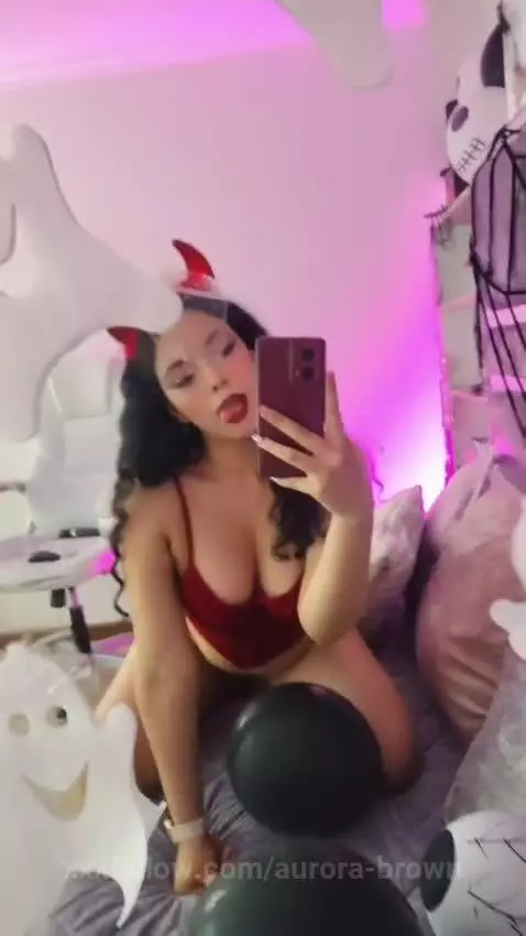 Play with me… but careful, I might make you lose control 😈🖤 by aurora-brown