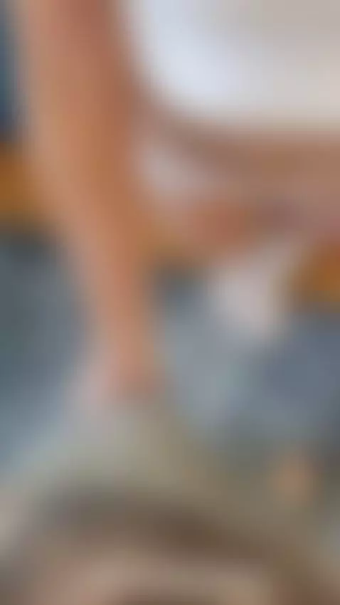 Candie Cross in white, ponytail, knee-highs, feeling my bulg... by slutwifeclub