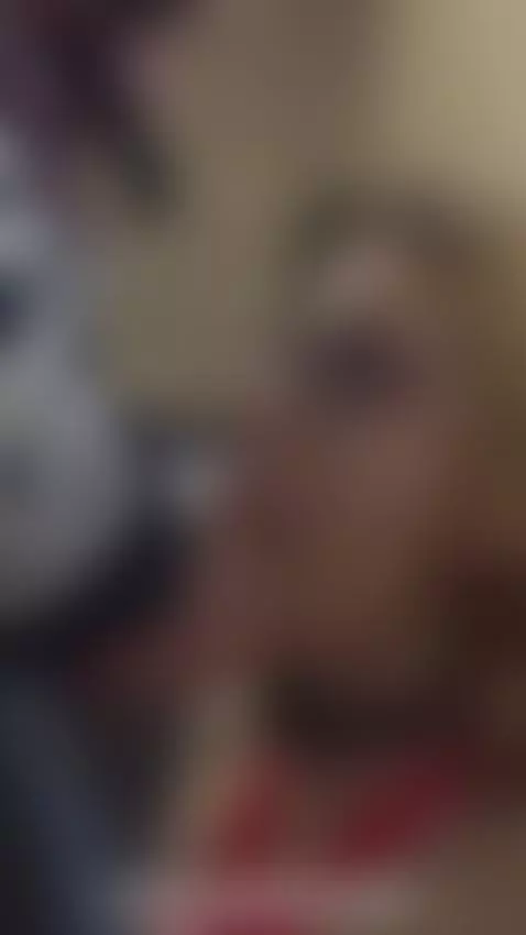 Tape-bound Aprill leashed 😈, sucking my cock till i nut in h... by slutwifeclub