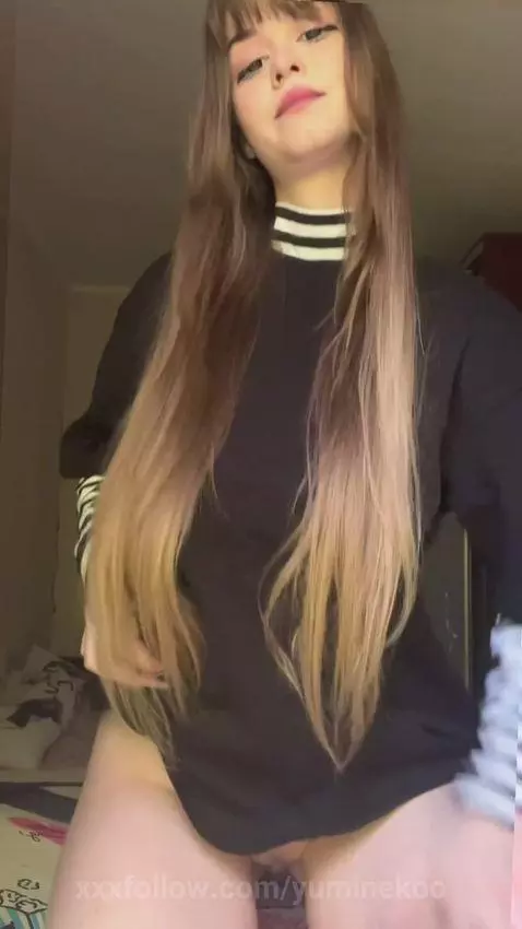 18+ Young sexy strip to nude tits and spread ass. by yuminekoo