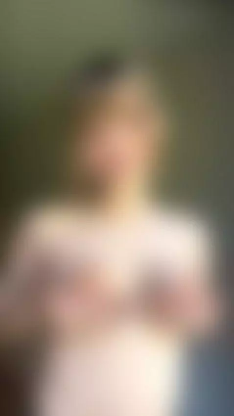 18+ Cute bangs girl cupping perky nude tits. by yuminekoo