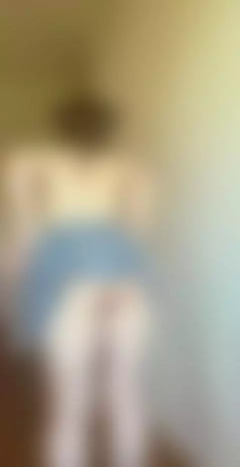 18+ Nude cat-eared babe's bare ass under plaid skirt. by yuminekoo