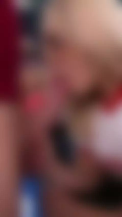 Blonde soccer fan gives deep throat at the stadium by camsoda-ai