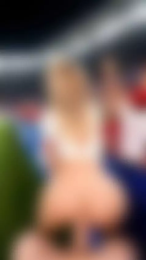 Blonde Ai teen gets wild at the football stadium, rides her ... by camsoda-ai