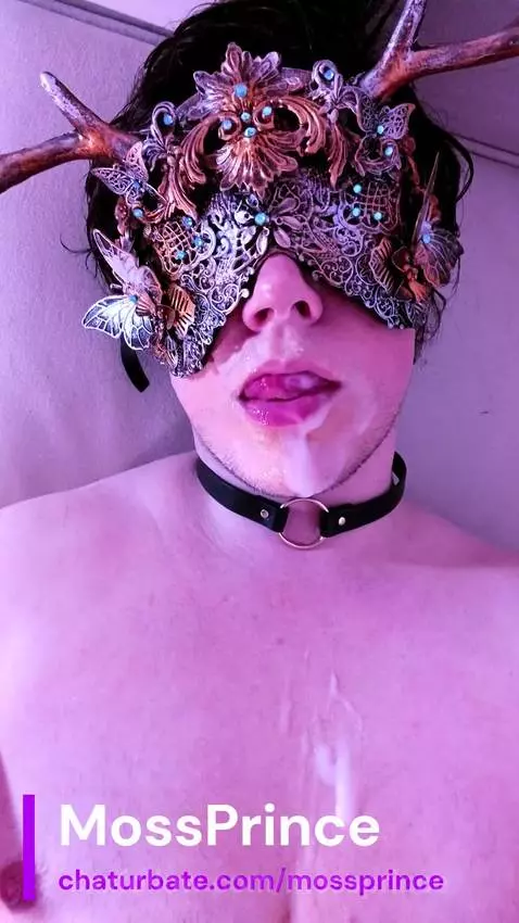 That salty taste all over my lips... Shot on my mouth, on my... by mossprince