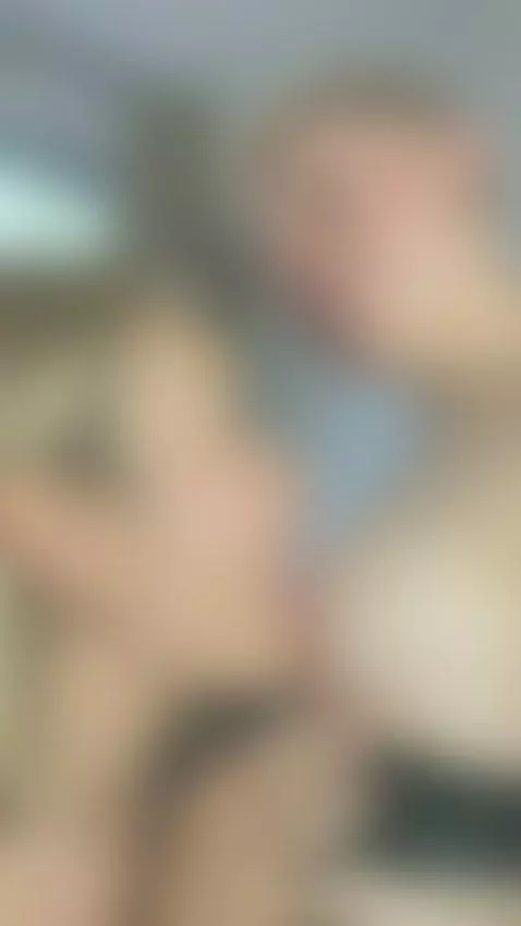 18+ Blonde licks tattooed tits in sexy leather harness. by roseivy