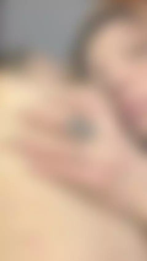 18+ Redhead's tattooed hand squeezing nude perky tits. by roseivy