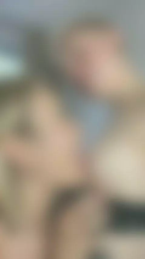 18+ Blonde sucks sexy nude tits in leather harness. by roseivy