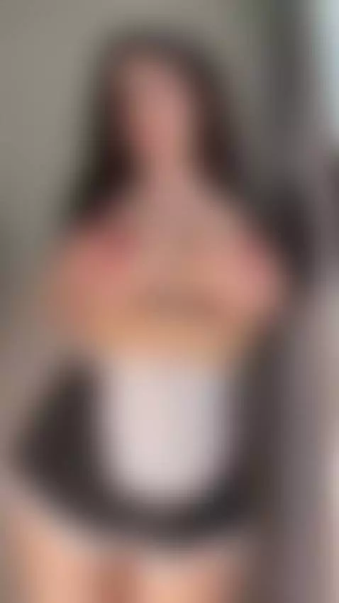 Maid outfit, just me. Come see them bounce — Sub OF 😏 by marinettevip