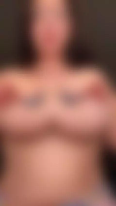 Beautiful woman with heavy breasts and seductive ahegao-styl... by marinettevip