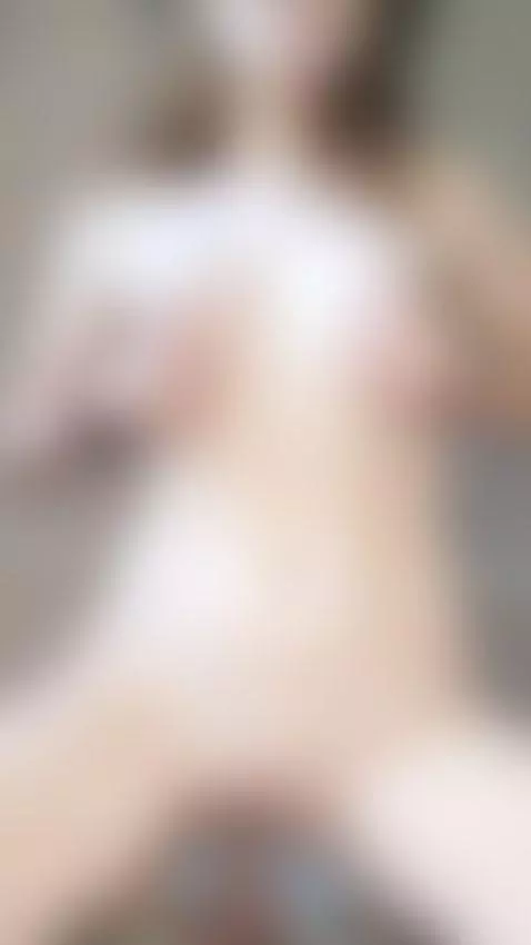 18+ Sexy nude cowgirl squeezing perky tits on dildo. by ravelilyxo