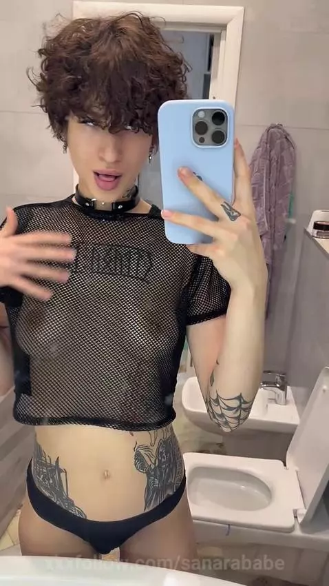 How do you like my transparent top?😇 Does it look good on me... by sanarababe