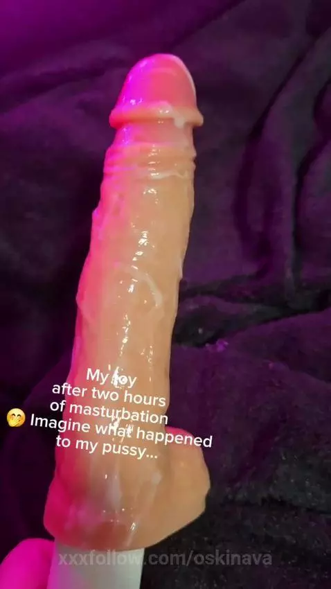 My toy after two hours of masturbation 🤭 Imagine what happen... by oskinava