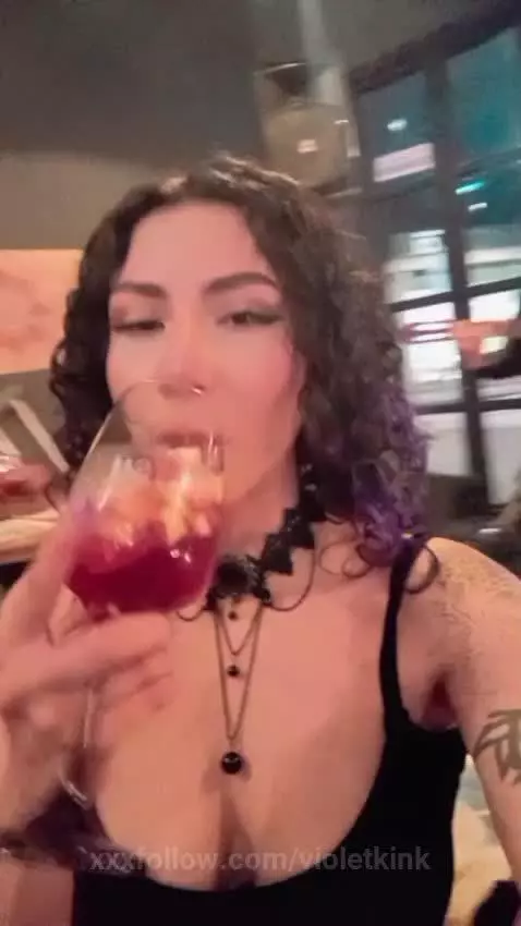 “Enjoying a delicious drink… and thinking about who could ma... by violetkink