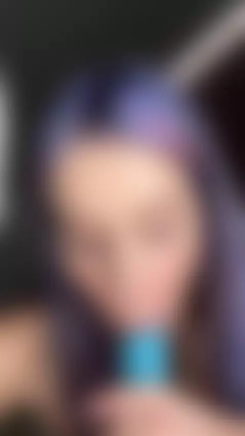 Goth girl sucking a dildo by kattpurrr