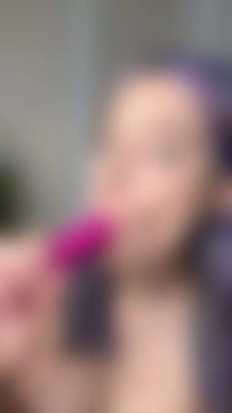 Goth girl sucking a dildo by kattpurrr