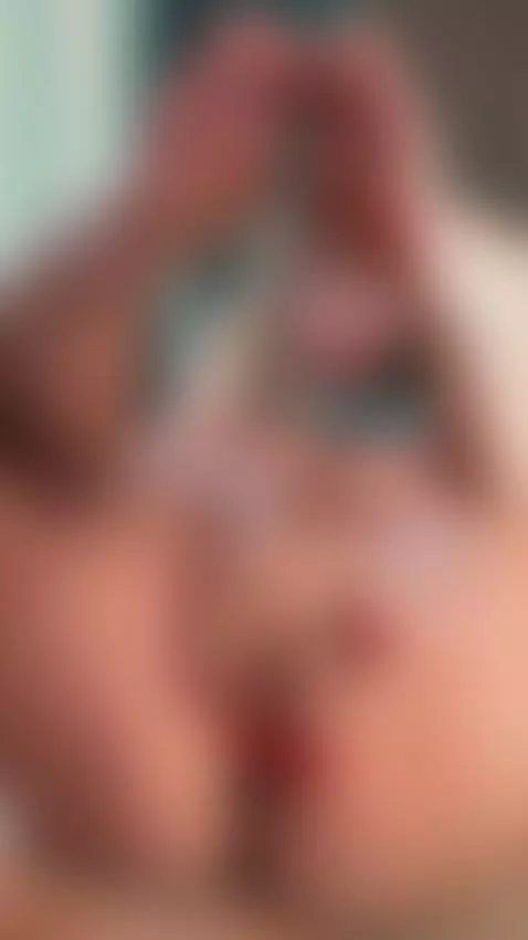 Curvy blonde MILF sexy feet pointing while pussy lips swell ... by miakai