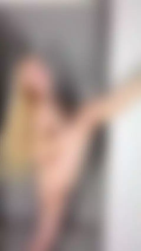 stretching, blonde, blondegirl by marrywhitee