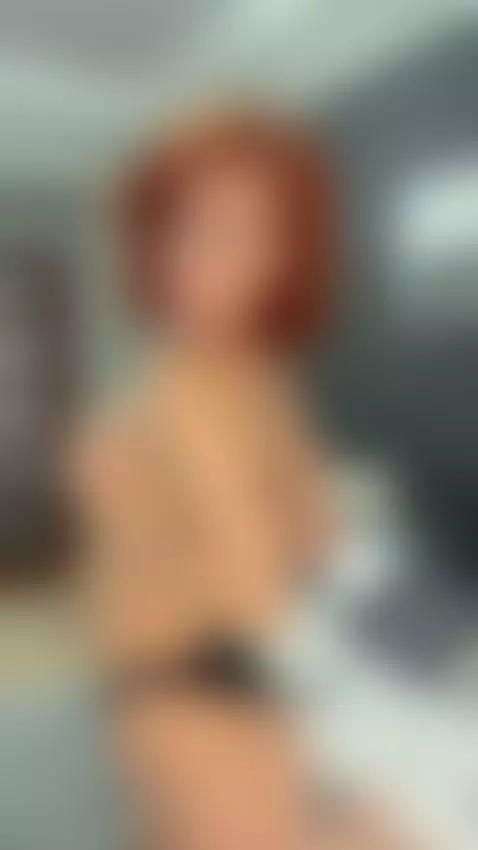 Redhead slim slut pink pussy glistening under red curls 😻 Su... by secretzoe