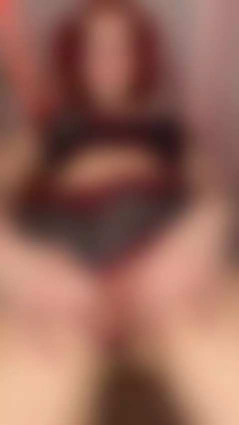 Fiery slim ginger deep asshole + swollen pink pussy lips spr... by secretzoe